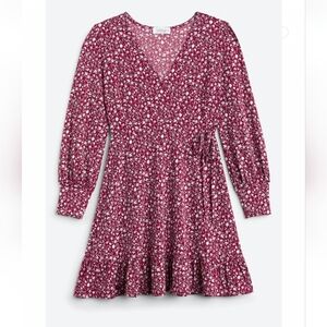 Pamela Knit Faux Wrap Dress